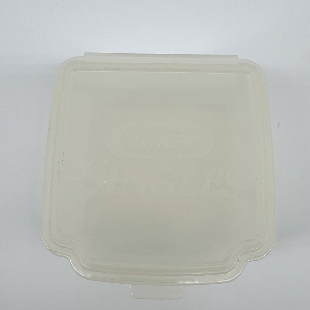 Vintage Kraft Singles Cheese Storage Container Hinged Flip Top Lid USA